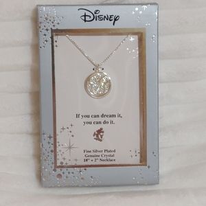 NIB Disney Mickey Mouse 18" silver plated necklace